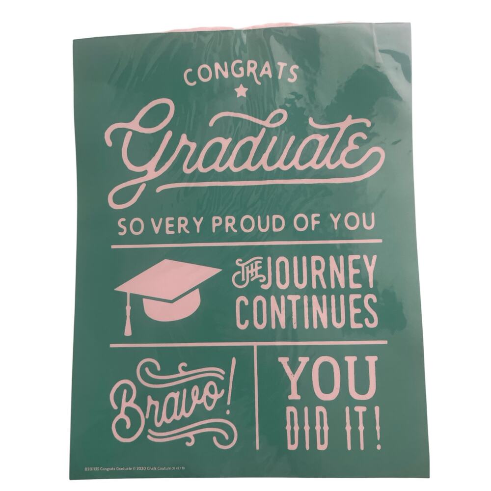 NWT Congrats Graduate ‎ Chalk Couture 8.5 x 11  Reusable Transfer